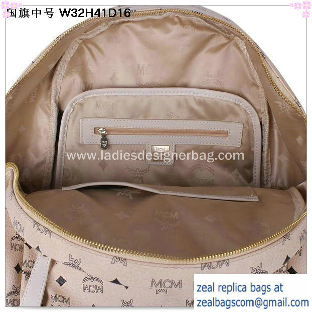 High Quality Replica MCM Medium Flag of UK Backpack MC5173 Beige